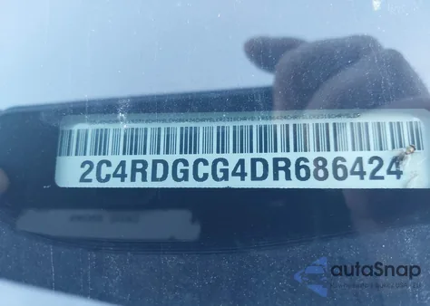 2013 Dodge Grand Caravan Sxt из США, поврежденный, VIN 2C4RDGCG4DR686424